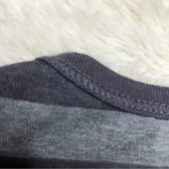 Gerber Onesie Diaper Shirt Black & Grey Striped Size Newborn - Picture 15 of 16